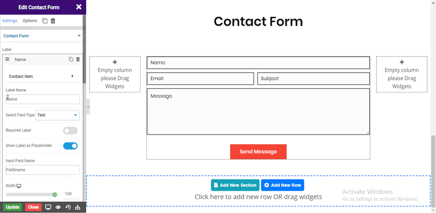 contact form1
